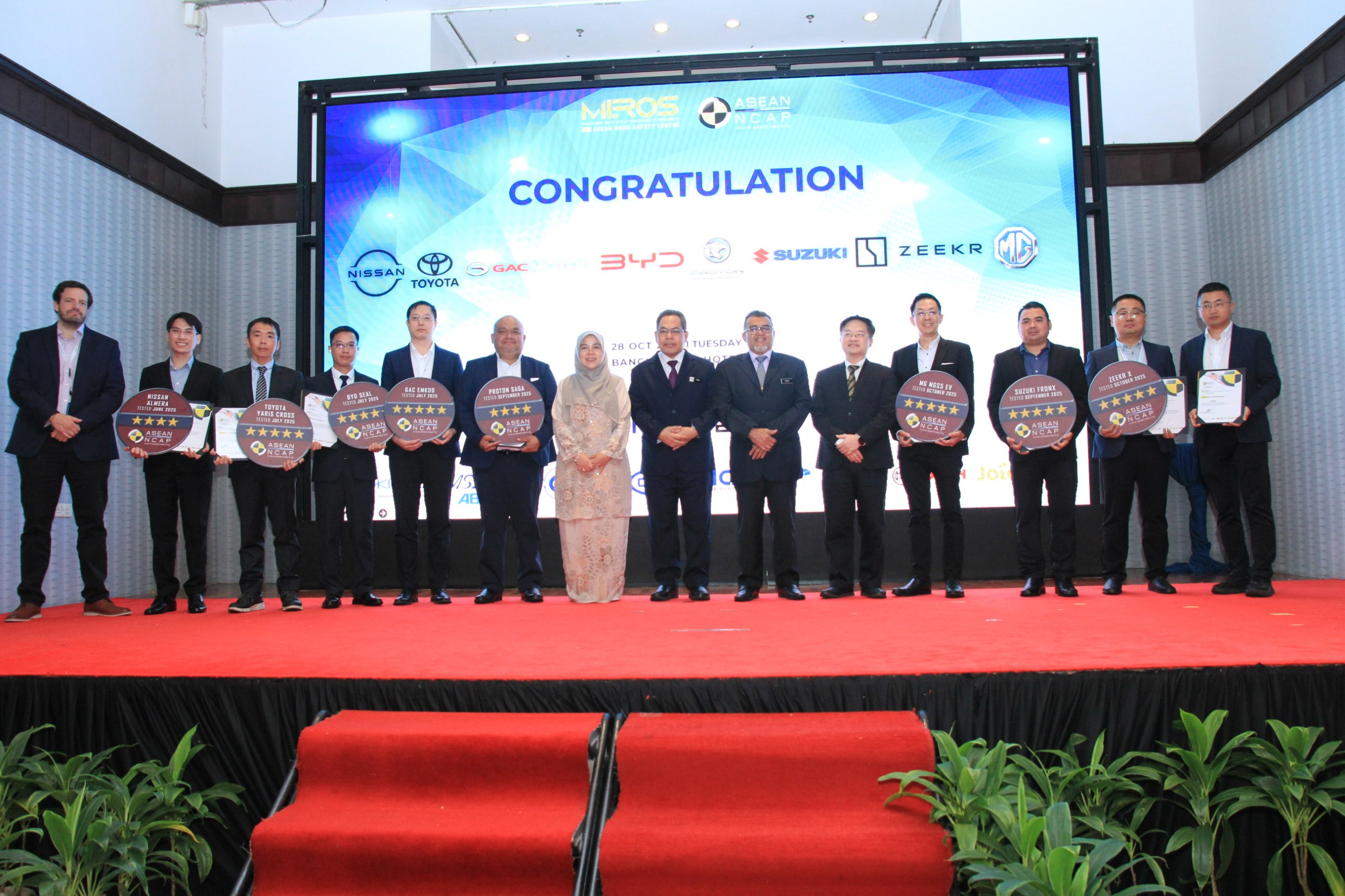 ASEAN NCAP Rating Plate Winners